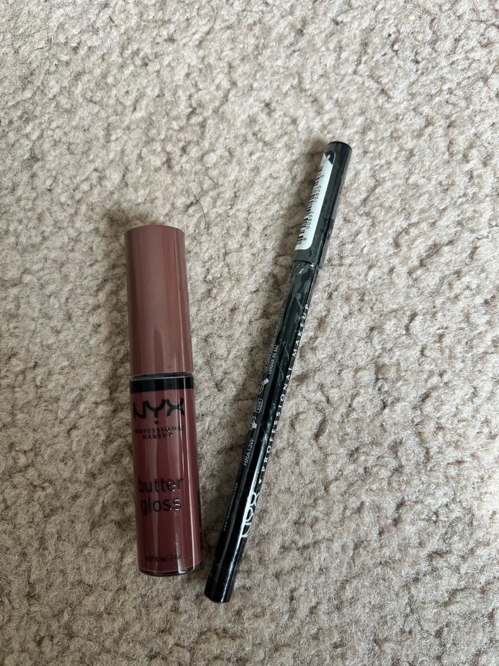 NYX Butter Gloss in Ginger Snap and Lip Liner Espresso